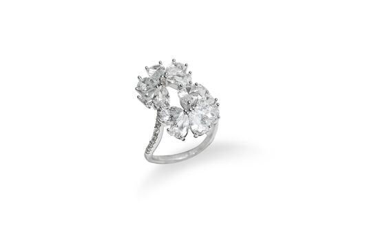 Blossom Diamond Floral Ring