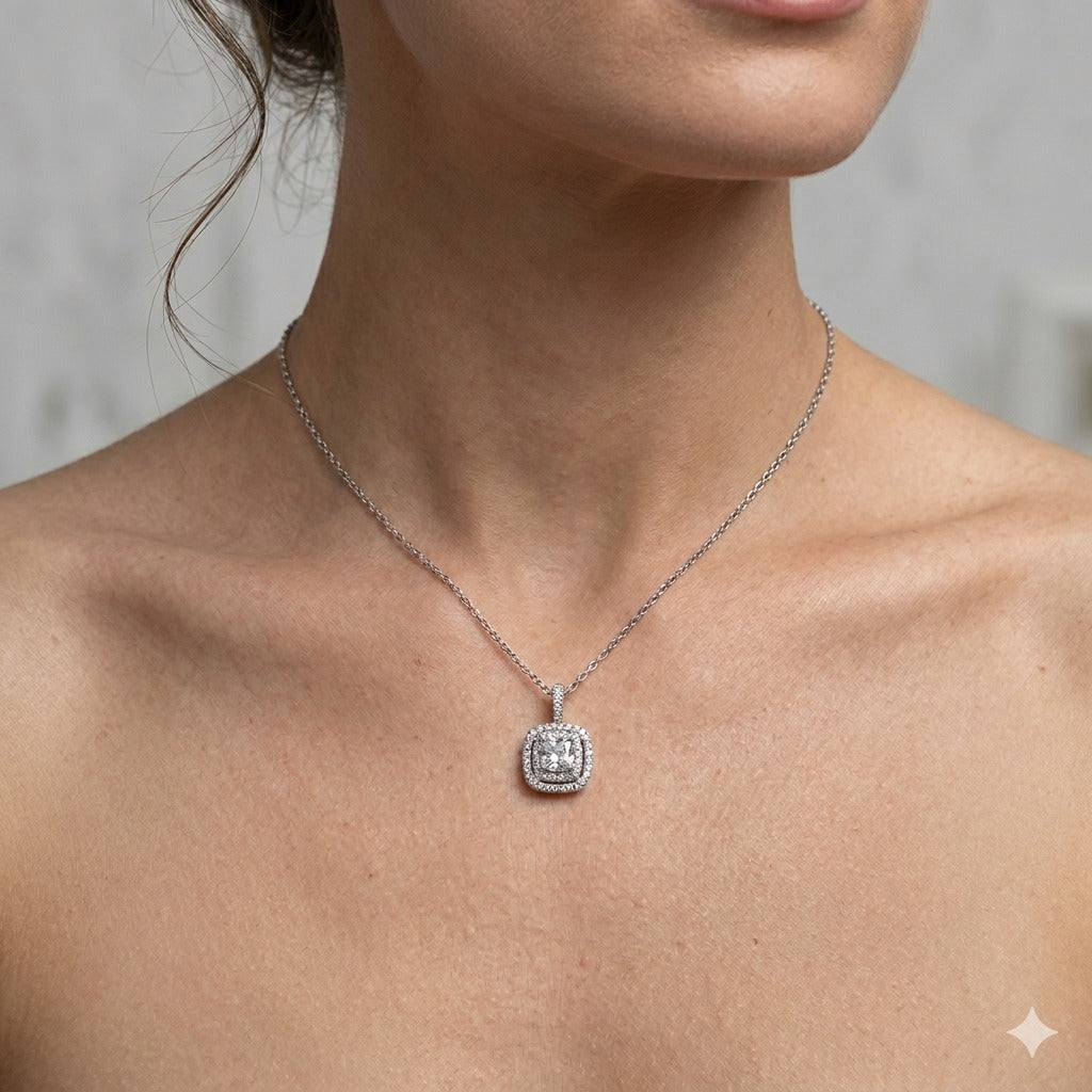 Diamond Square Pendant
