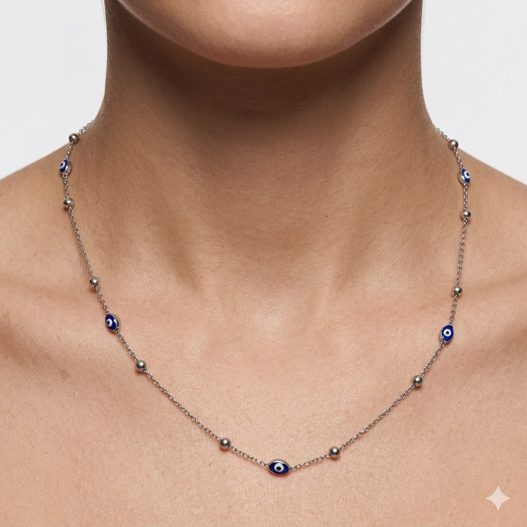 Mystic Eye & Charm Necklace