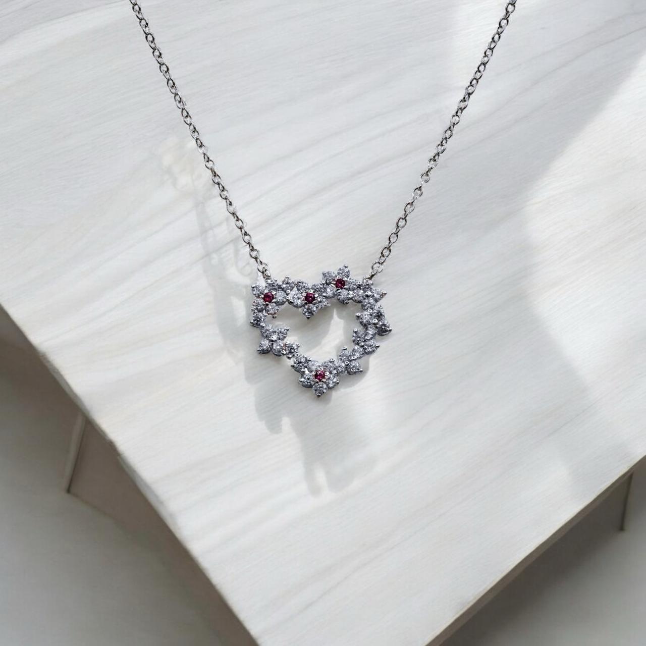 Pink Radiance Heart Pendant