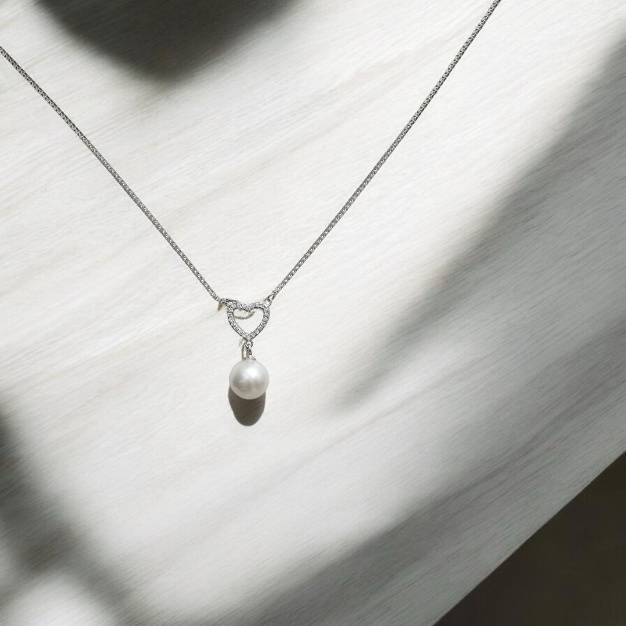Pearl Heart Whisper Pendant